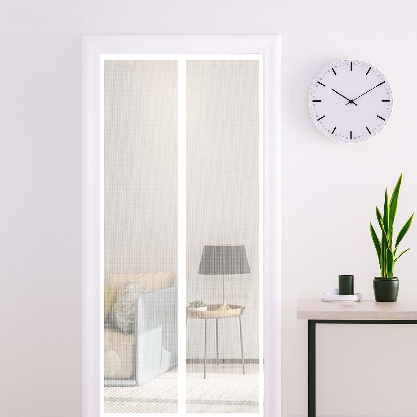 Magnetic Screen Door Curtain Anti-Mosquito Mesh Fly Net with Auto-Close Magnets