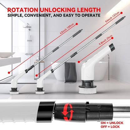 Electric Multi-Purpose Cleaning Brush for Home Use | DIGIVIXO