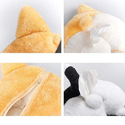 Cute Corgi Butt Tissue Box Holder for Car & Home | DIGIVIXO