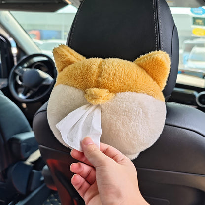 Cute Corgi Butt Tissue Box Holder for Car & Home | DIGIVIXO