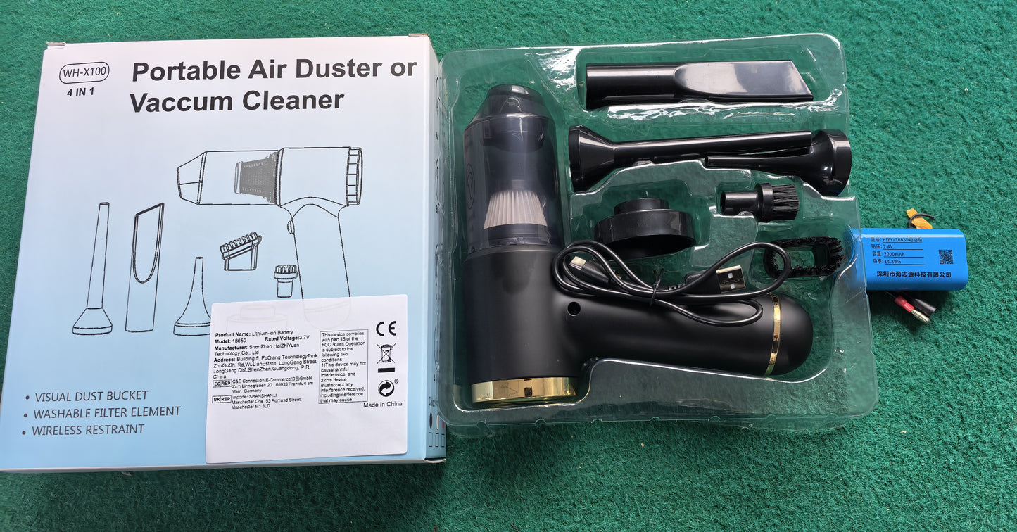 High Power Handheld Car Vacuum Cleaner Air Duster | DIGIVIXO