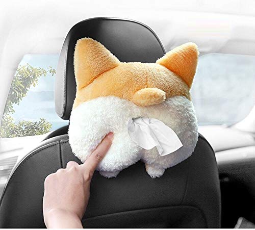 Cute Corgi Butt Tissue Box Holder for Car & Home | DIGIVIXO