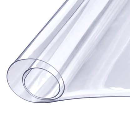 Clear PVC Table Cover Protector Waterproof Plastic Tablecloth 1.5mm Thick Desk Pad