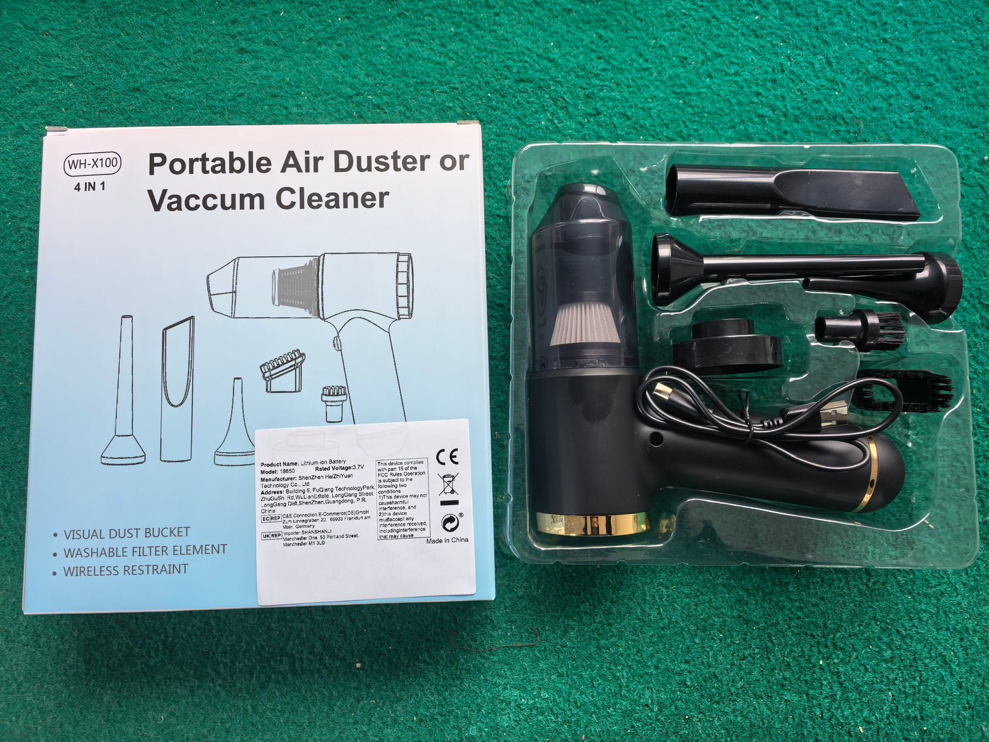 High Power Handheld Car Vacuum Cleaner Air Duster | DIGIVIXO