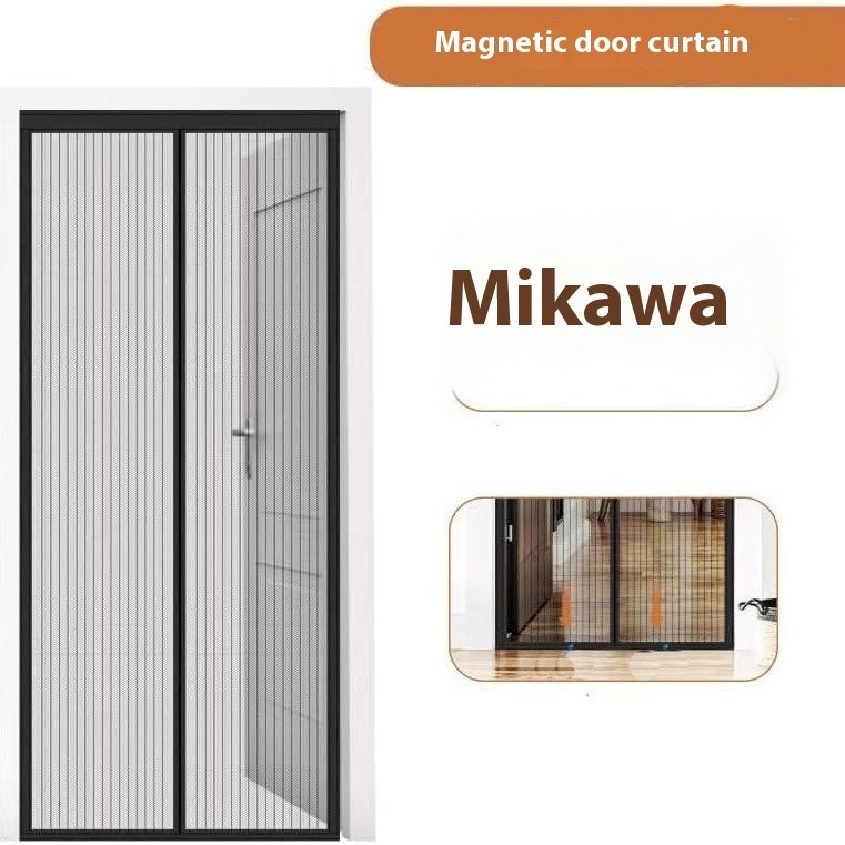 Magnetic Screen Door Curtain Anti-Mosquito Mesh Fly Net with Auto-Close Magnets