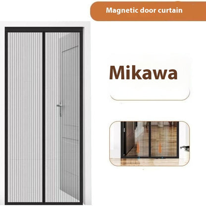 Magnetic Screen Door Curtain Anti-Mosquito Mesh Fly Net with Auto-Close Magnets