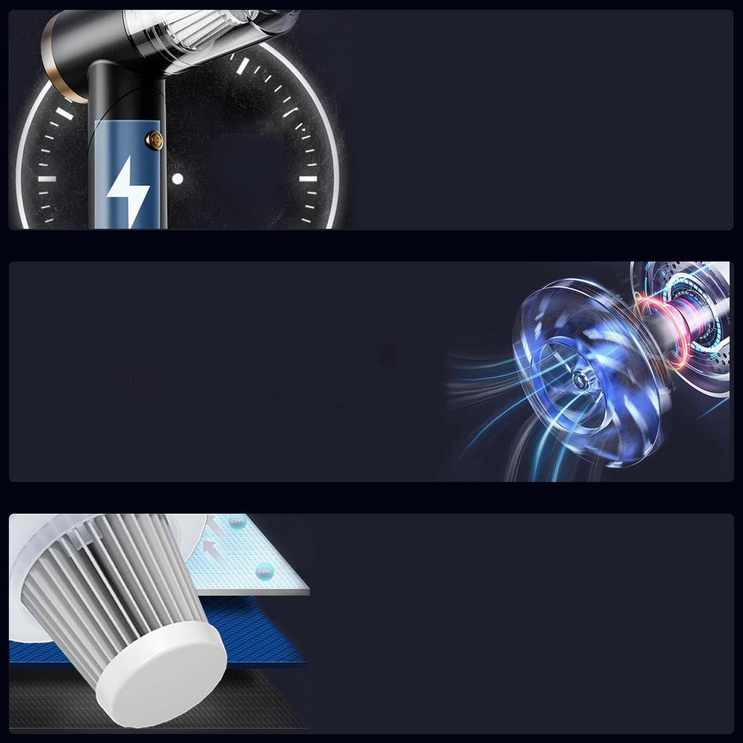 High Power Handheld Car Vacuum Cleaner Air Duster | DIGIVIXO